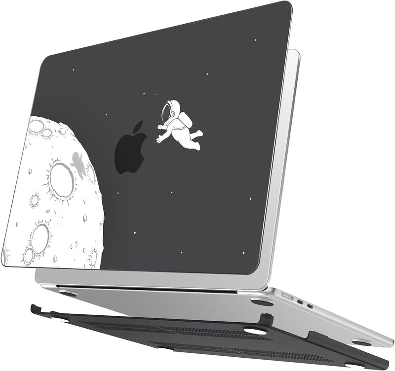 AKIT Compatible with MacBook Air 13 inch Case 2026 2025 2024-2022 M4 M3 M2 A3240 A3113 A2681, Pattern Hard Shell Laptop Case+Screen Protector+Keyboard Cover for MacBook Air 13.6 inch, Astronaut - Image 4